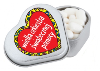 promotional heart tin