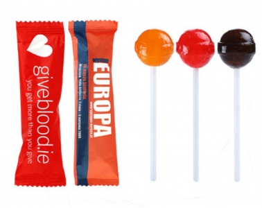 promotional flow pack lolly