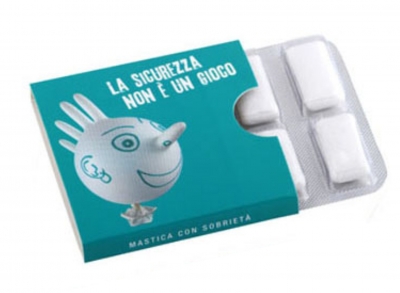 promotional chewing gums in blister